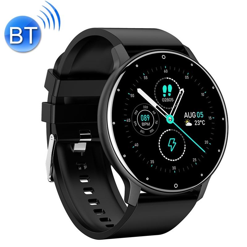 Smart Heart Rate Blood Pressure Oxygen Monitoring Sports Pedometer Wireless Bluetooth Watch - Blue