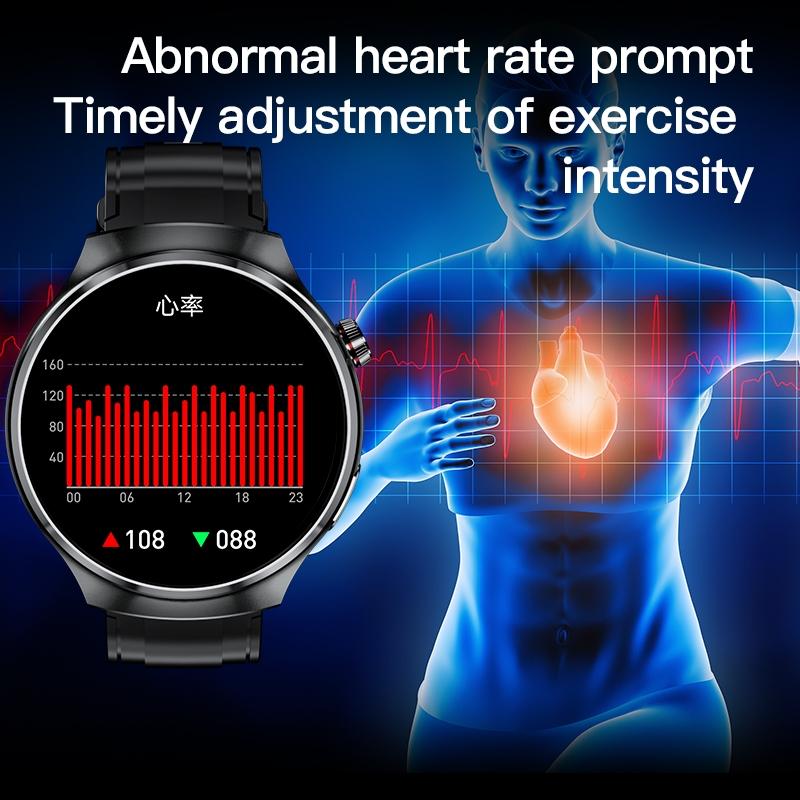 1.46 Inch Colour Screen Smart Watch Support Bluetooth Call / Heart Rate Monitoring - Black