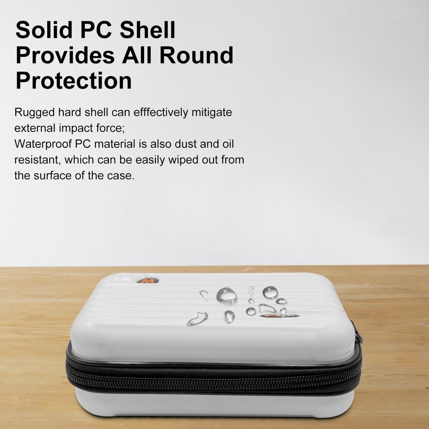 18.5 x 11.5 x 6cm Small Organizer Bag for Sports Camera Accessories - Deep Gray