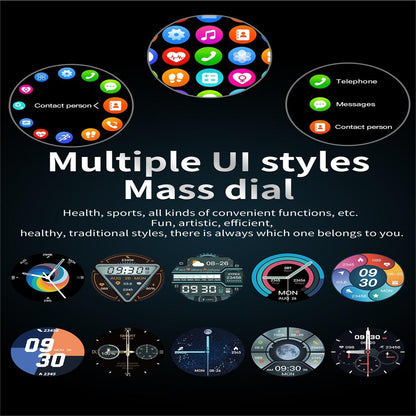 Smart Watch With Heart Rate And Blood Pressure Monitoring - Colour Screen - Black