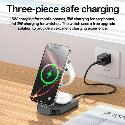 4 In 1 Magnetic Wireless Charging Stand With Night Light