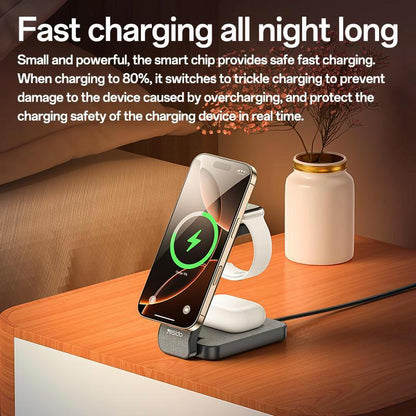 4 In 1 Magnetic Wireless Charging Stand With Night Light