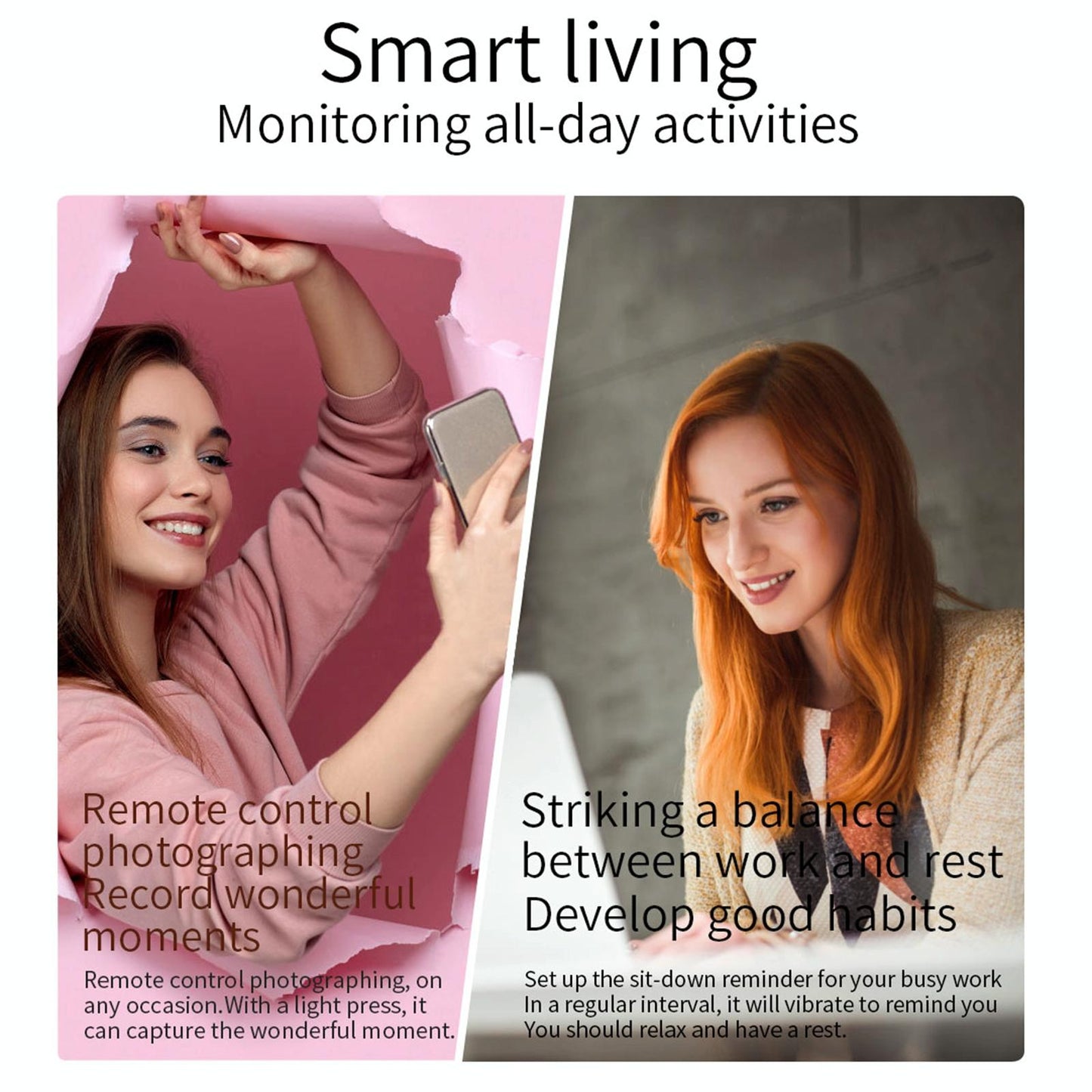 1.09 Inch Hd Colour Screen Bluetooth 5.0 Ip68 Waterproof Smart Watch Sleep & Heart Rate Monitor Blood Oxygen Tracking Steel Strap - Rose Gold