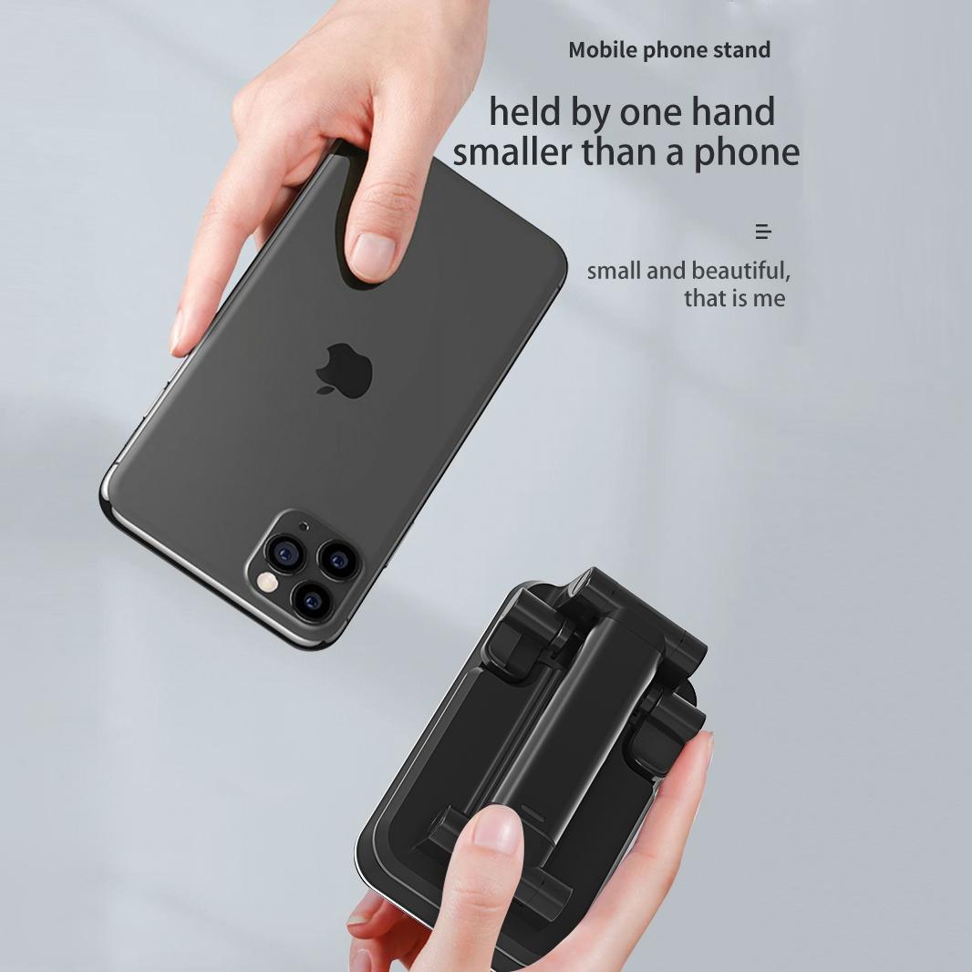 Portable 2 In 1 Wireless Charging Stand Single Charge - Black