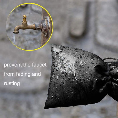 Outdoor Faucet Frost Cover - Oxford Cloth Rope Model Black