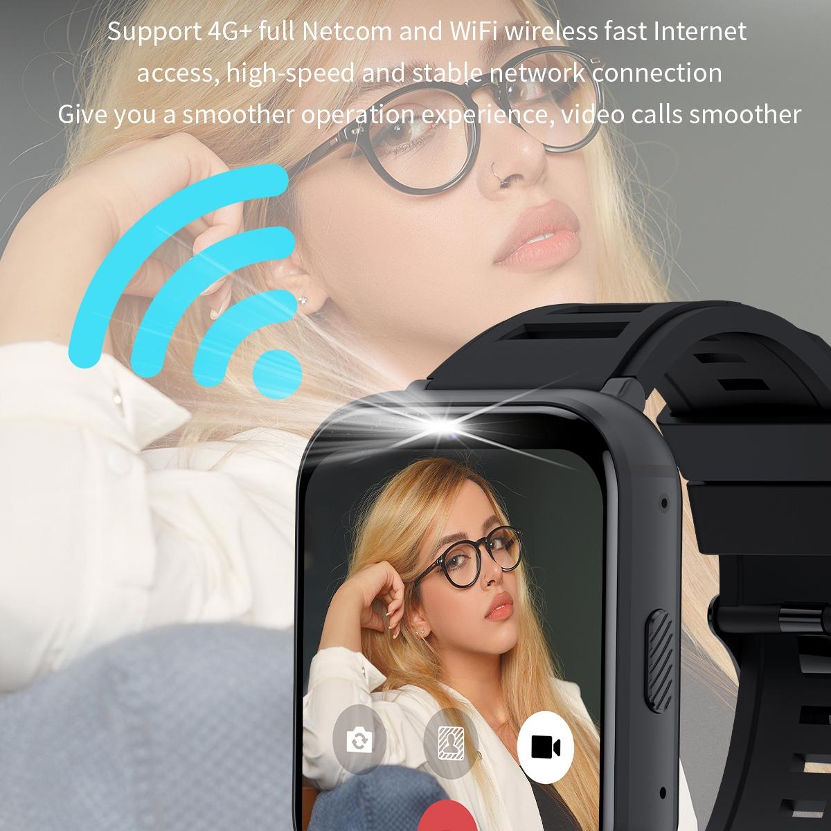 4G SmartWatch With 1.99 Inch Screen Android 9.0 4Gb+64Gb - Black