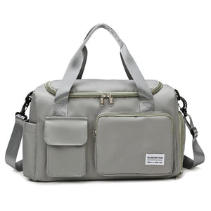 Waterproof Gym Bag for Travel - Size l - Light Grey