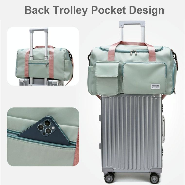 Waterproof Gym Bag for Travel - Size l - Light Grey