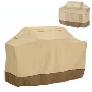Waterproof Bbq Cover with Sundry Bag - Oxford Cloth 150x61x122cm Beige
