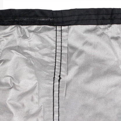 Waterproof Outdoor Bench Cover - Fits 3 Seats - 163x66x89cm - Black / Silver