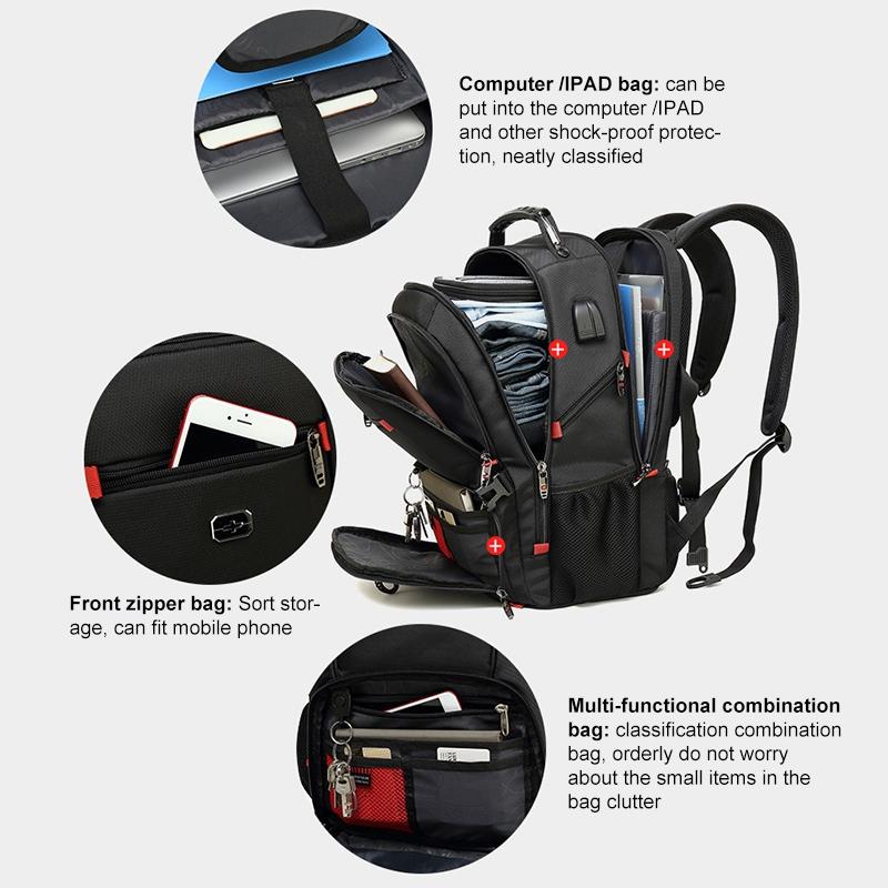 Waterproof Usb Backpack For Business Use - 22 Inch