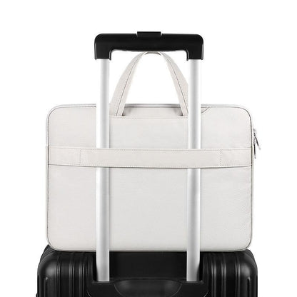 15.6 Inch Waterproof Laptop Bag - Wearable - Creamy-White