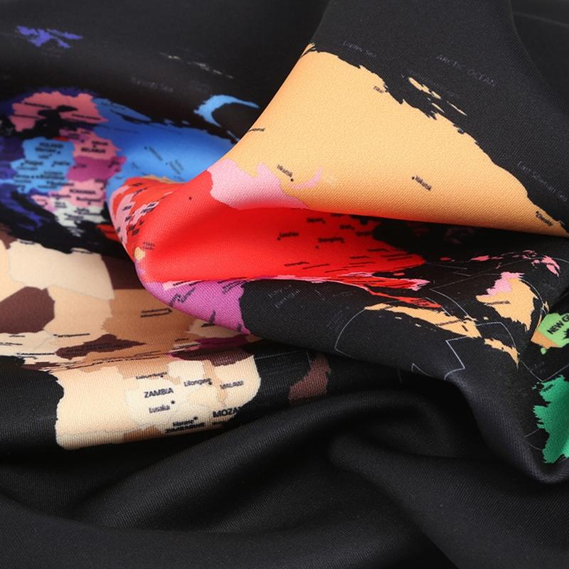 Xl Travel Luggage Cover - Dustproof Scratch-proof Elastic Sleeve - Fits 29-32 Inch Suitcases - World Map