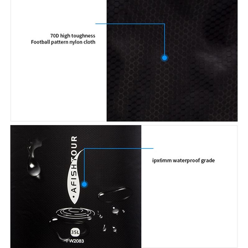 Multi Function Outdoor Storage Bag Waterproof Lightweight 35L Capacity - Yellow