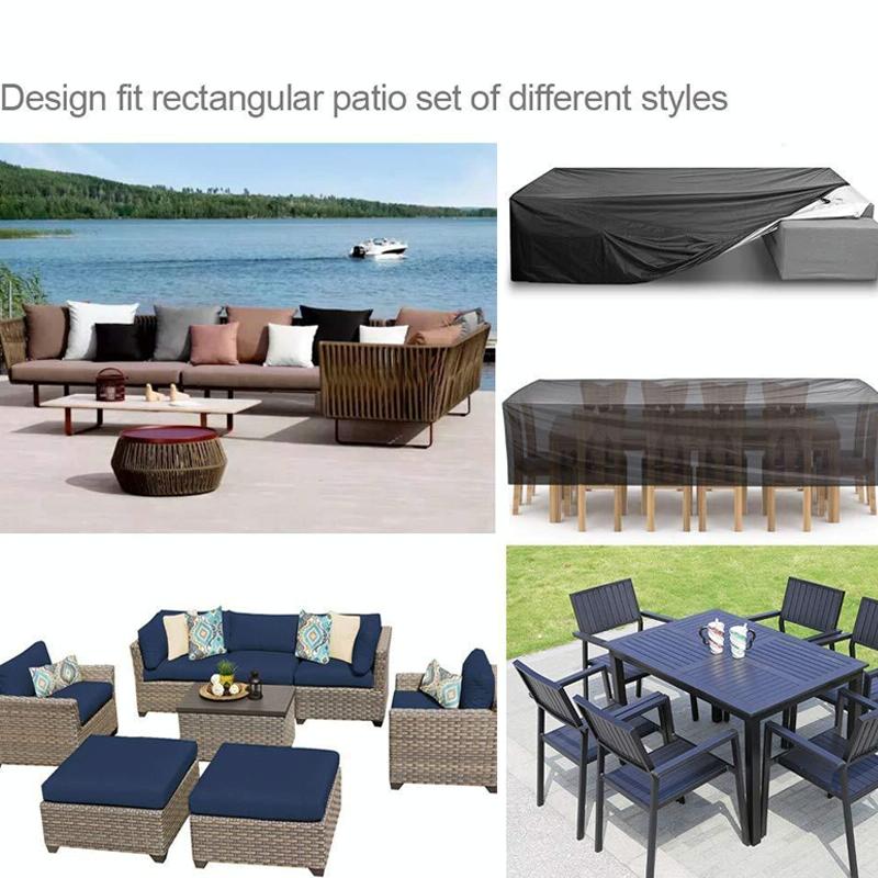 Waterproof Outdoor Furniture Cover for Garden Table and Chairs - 150x150x75cm