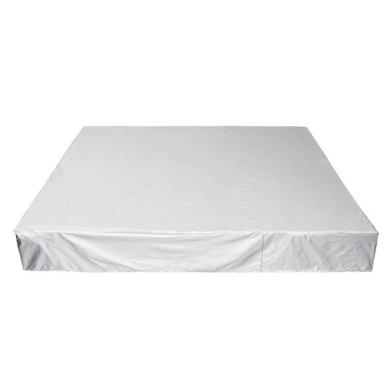 244x244x90cm Waterproof & Dustproof Cover for Bathtub Swimming Pool Table & Chair - Protects from Falling Leaves - Black