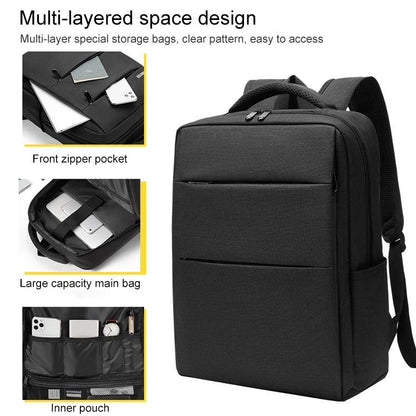 Multifunctional Laptop Backpack in Oxford Cloth - Cxs-605 - Black