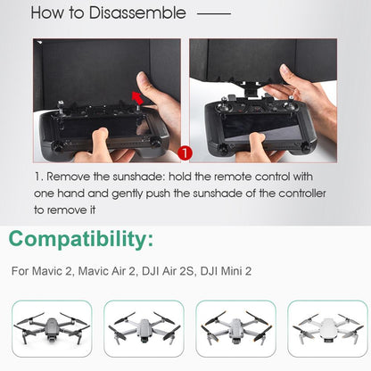 Foldable Sunshade with Screen Bracket for Dji Mavic Drones