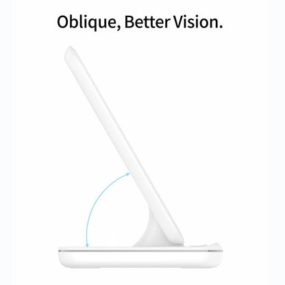 3 In 1 Magnetic Wireless Charger With Touch Ring Light - Black