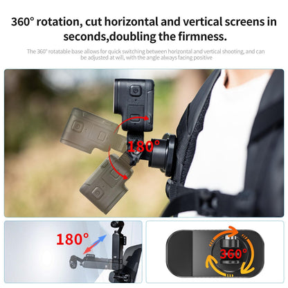 360 Degree Rotating Magnetic Backpack Clip Mount