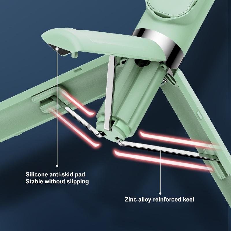 Wireless Selfie Stick with Remote Tripod - Compact Design - Black