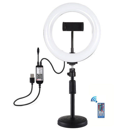 7.9 Rgbw Led Ring Light with Dual Colour Temperature and Phone Clamp