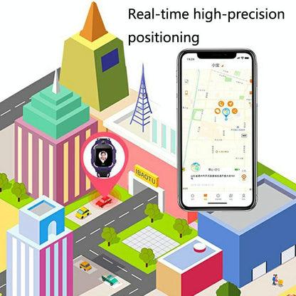 Children Phone Watch Smart Positioning Full Touch Screen Student Watch - Purple