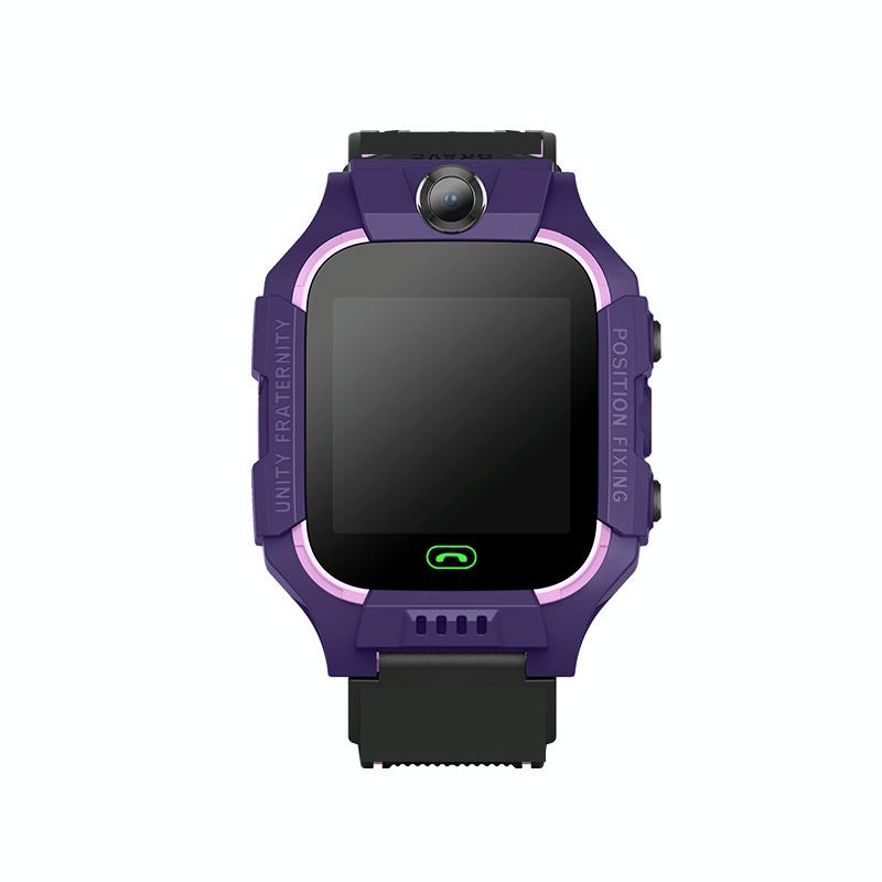 Children Phone Watch Smart Positioning Full Touch Screen Student Watch - Purple