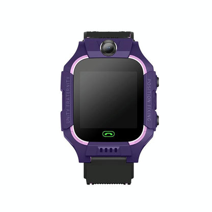 Children Phone Watch Smart Positioning Full Touch Screen Student Watch - Purple