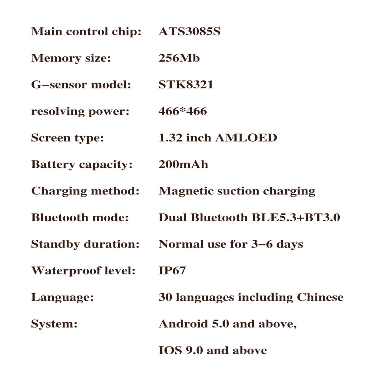 1.32 Inch Colour Screen Smart Watch With Bluetooth Call & Health Monitoring - Silver