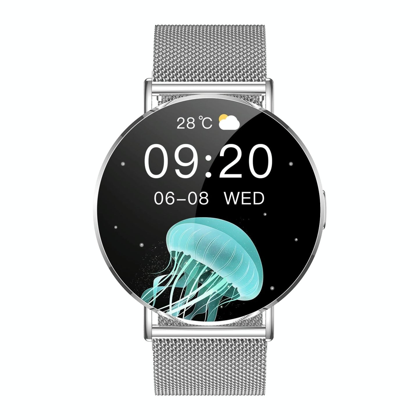 1.32 Inch Colour Screen Smart Watch With Bluetooth Call & Health Monitoring - Silver