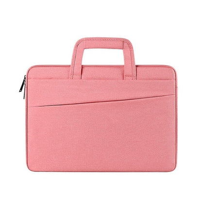 11.6-12.5 Inch Multi-compartment Laptop Sleeve with Waterproof Storage - Pink
