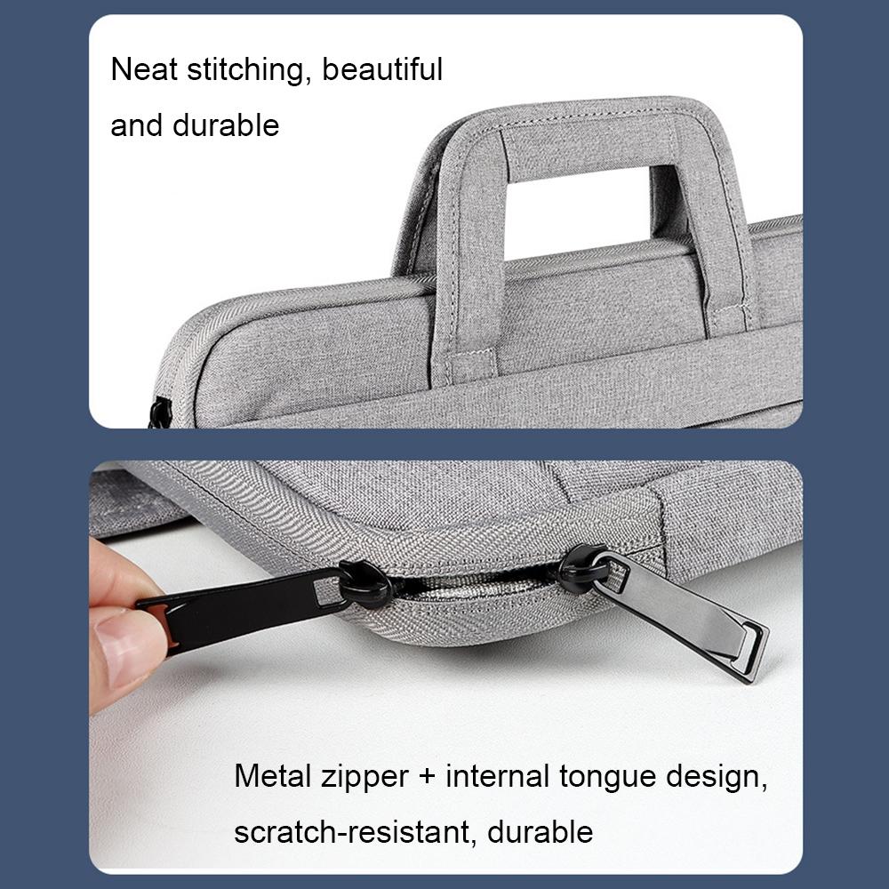 11.6-12.5 Inch Multi-compartment Laptop Sleeve with Waterproof Storage - Pink