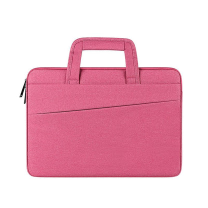 11.6-12.5 Inch Multi-compartment Laptop Sleeve with Waterproof Storage - Pink