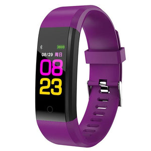 Fitness Tracker With Heart Rate And Blood Pressure Monitoring - Purple - Factory Direct Shop
