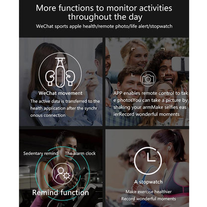 1.3 Inch Tft Screen Ip67 Waterproof Smart Watch Bracelet Support Sleep Monitor / Heart Rate Monitor / Blood Pressure Monitoring - Black Red