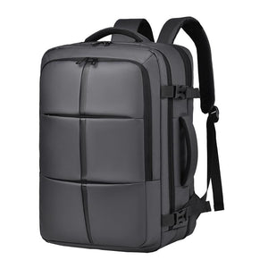 Large Capacity Expandable Business Backpack - Gray