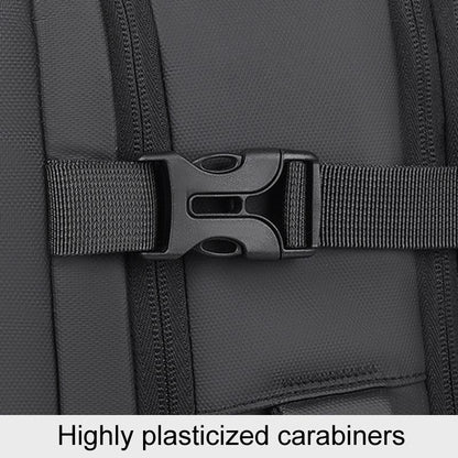 Large Capacity Expandable Business Backpack - Gray