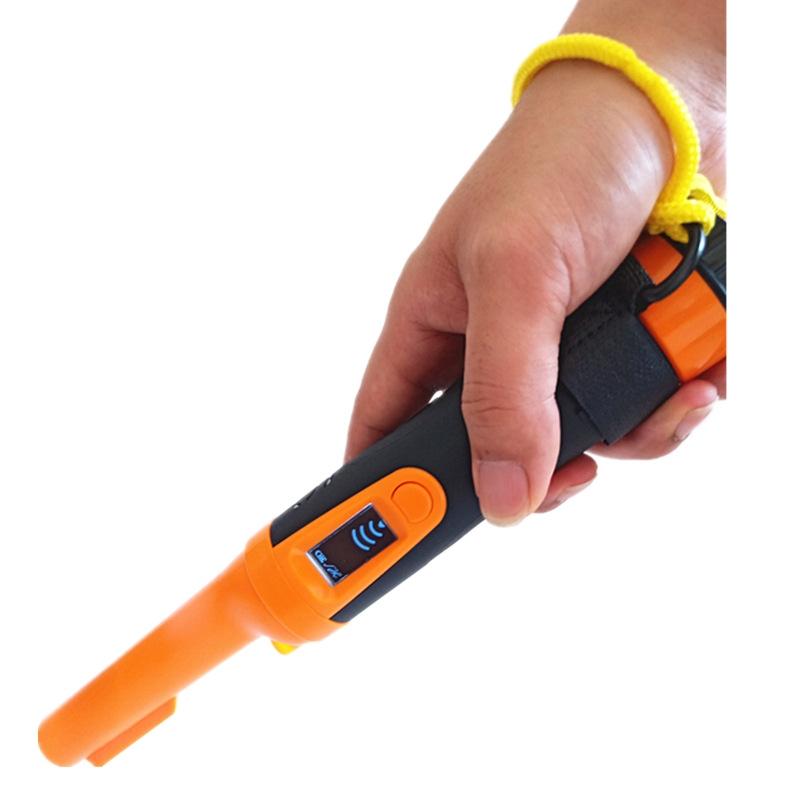 Waterproof Handheld Metal Detector with Lcd Display - Fluorescent Green
