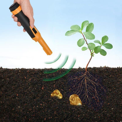 Waterproof Handheld Metal Detector with Lcd Display - Fluorescent Green