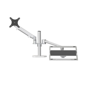 Adjustable Desktop Stand for 17-32 and 12-17 Monitors - Aluminum - Silver