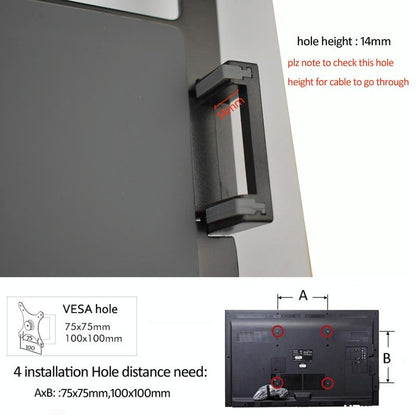 Adjustable Desktop Stand for 17-32 and 12-17 Monitors - Aluminum - Silver