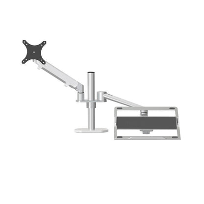 Adjustable Desktop Stand for 17-32 and 12-17 Monitors - Aluminum - Silver