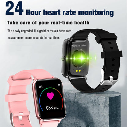 1.69 Inch Tft Screen Ip67 Waterproof Smart Watch Support Body Temperature Monitoring / Sleep Monitoring / Heart Rate Monitoring / Incoming Call Reminder - Blue