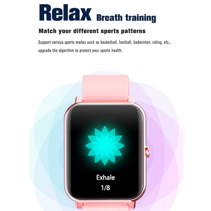 1.69 Inch Tft Screen Ip67 Waterproof Smart Watch Support Body Temperature Monitoring / Sleep Monitoring / Heart Rate Monitoring / Incoming Call Reminder - Blue