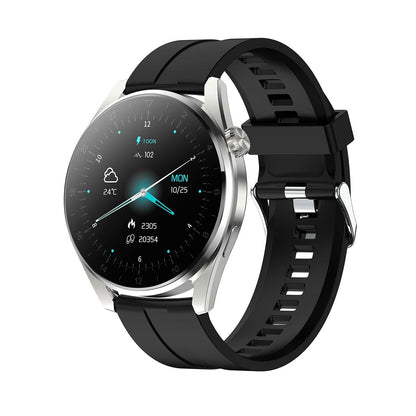 Waterproof Silicone Smartwatch With Colour Display - Silver