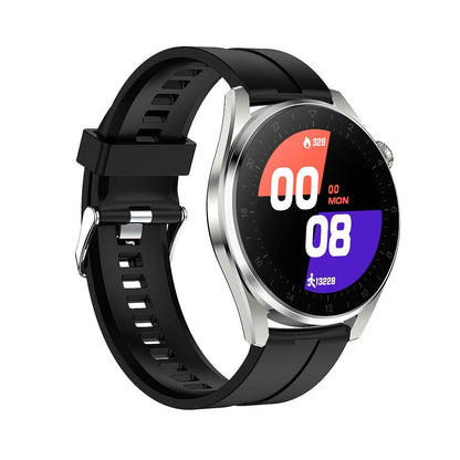 Waterproof Silicone Smartwatch With Colour Display - Silver