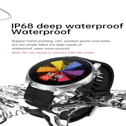 Waterproof Silicone Smartwatch With Colour Display - Silver