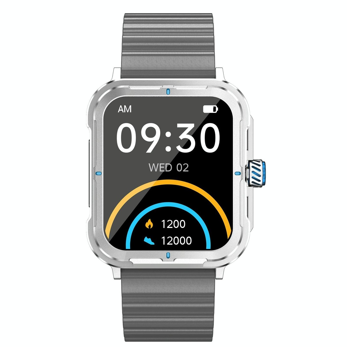 1.9 Inch Tft Square Screen Smart Watch Supports Blood Pressure Monitoring - Blue