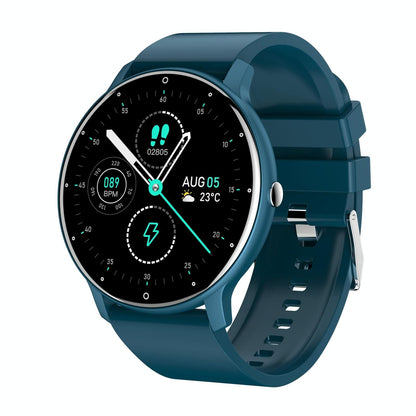 Smart Watch With Heart / Bp / Oxygen / Sleep Monitoring - Ip67 Waterproof - Blue